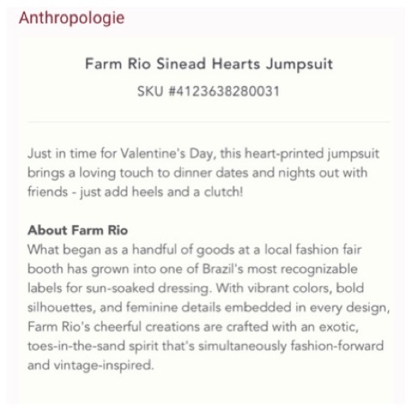 Farm Rio Anthropology Sinead herts jumpsuit - Picture 11 of 14